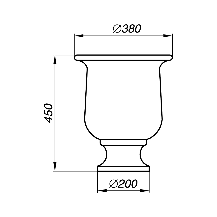 Вазон AVZ45-1