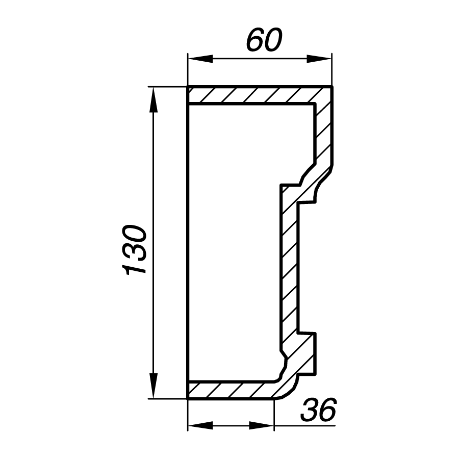 Наличник AN13-4