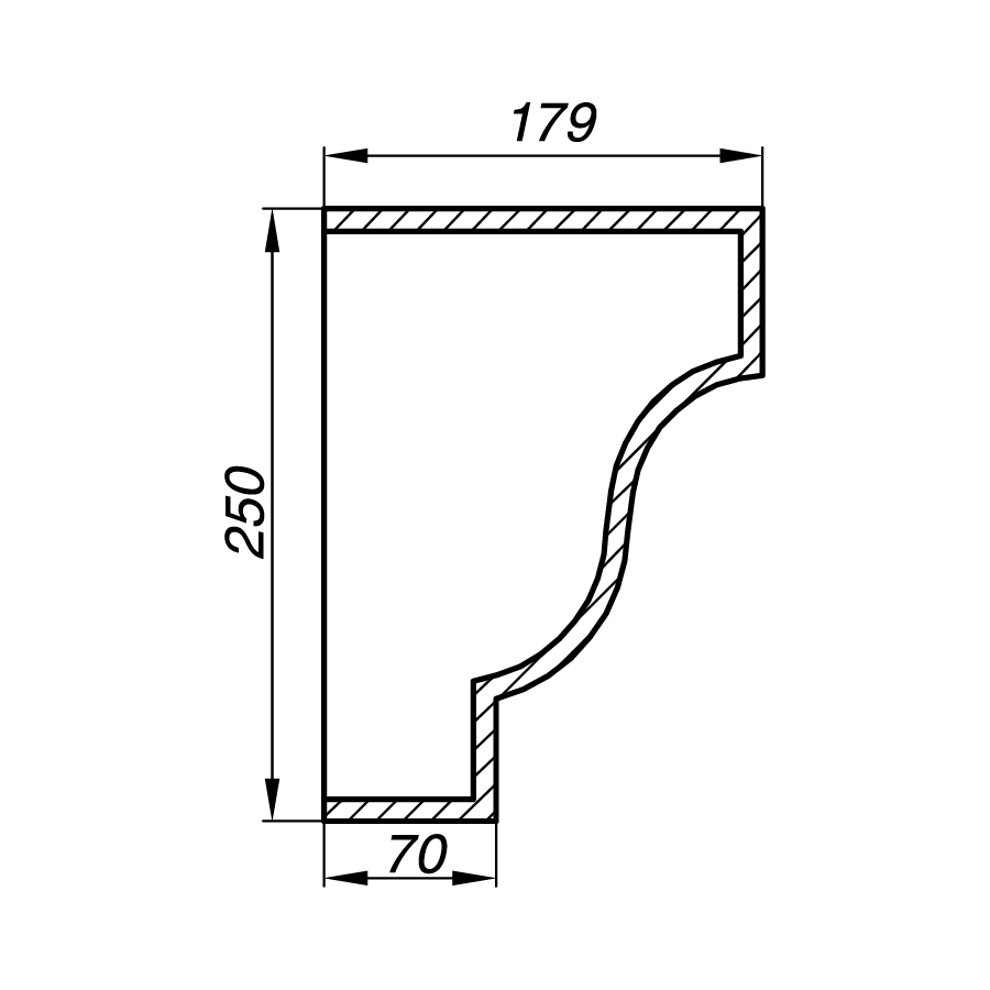Карниз AK25-2