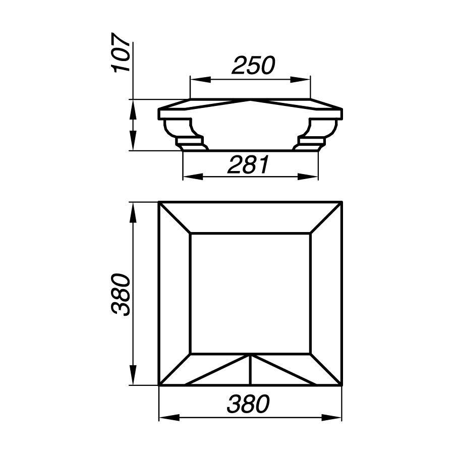 Крышка тумбы AKT10-1-K