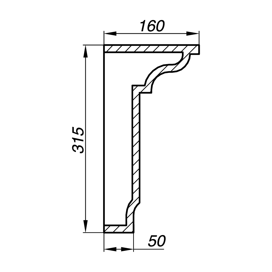 Карниз AK31-1