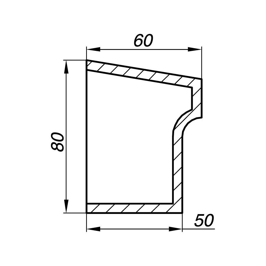 Подоконник APD08-1