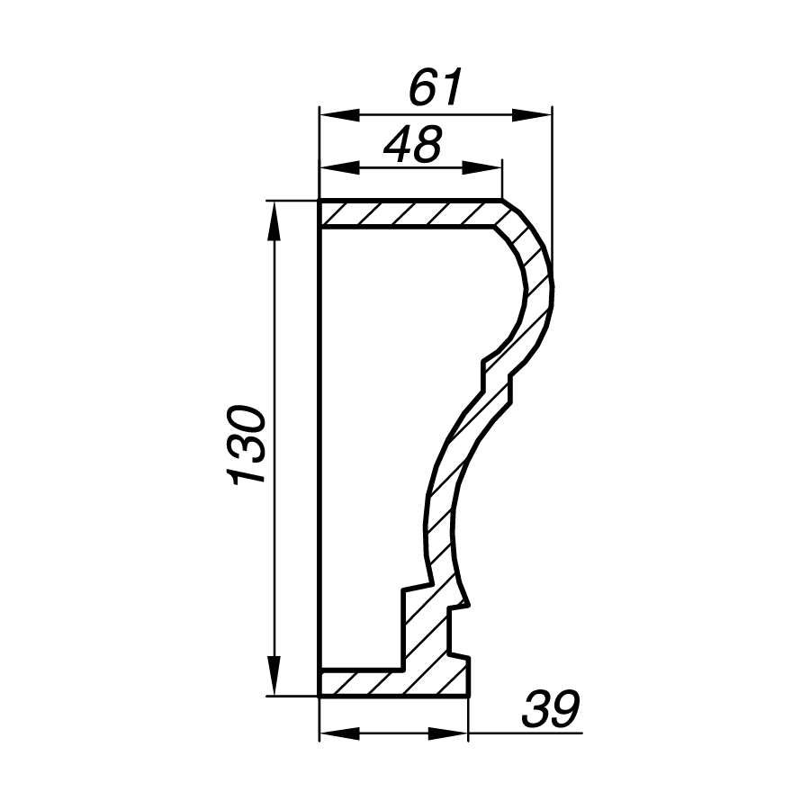 Наличник AN13-1