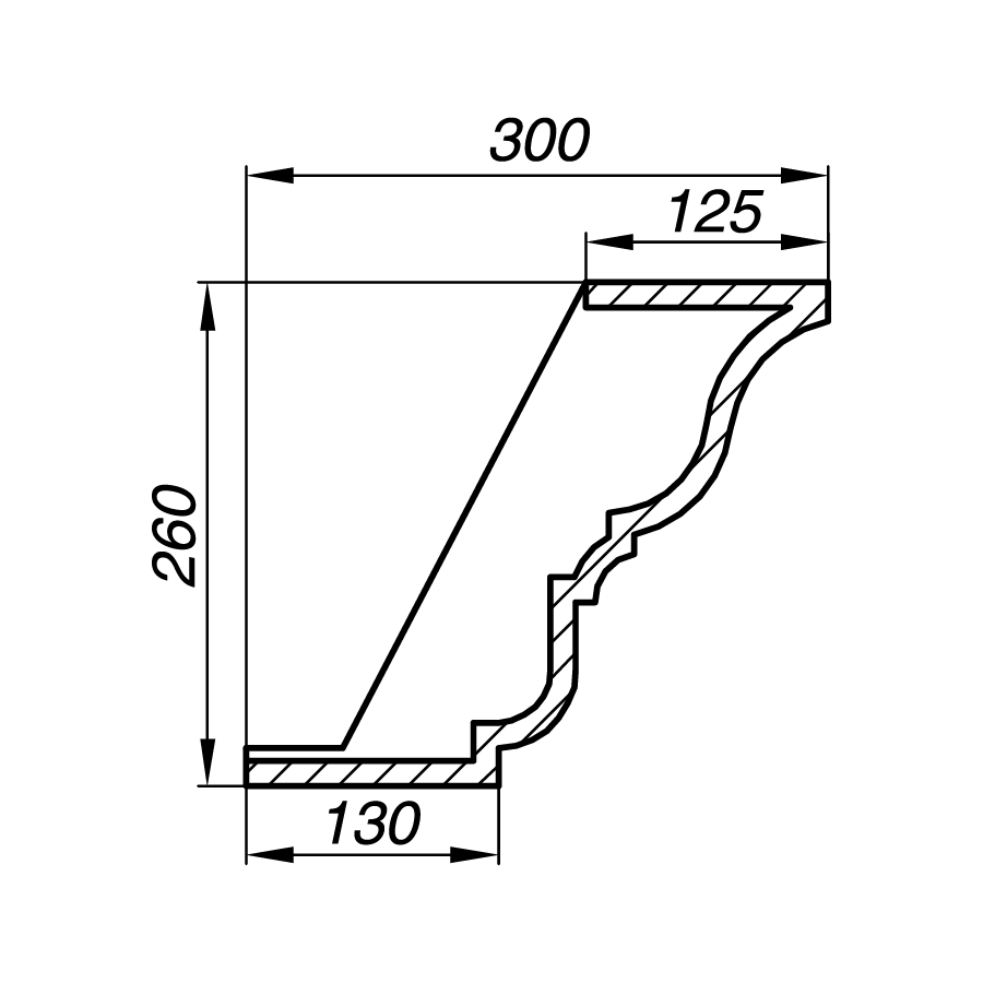 Карниз AK26-5