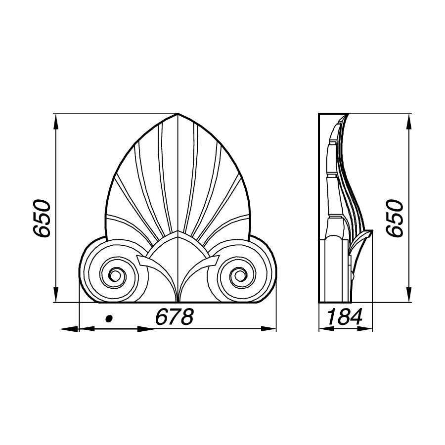 Барельеф ABA65-1