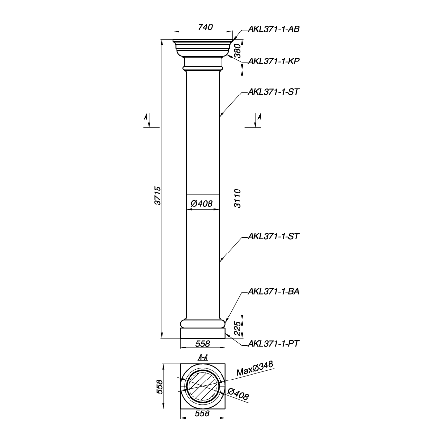 Колонна AKL371-1