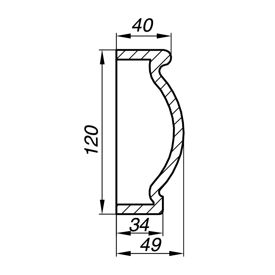 Наличник AN12-5