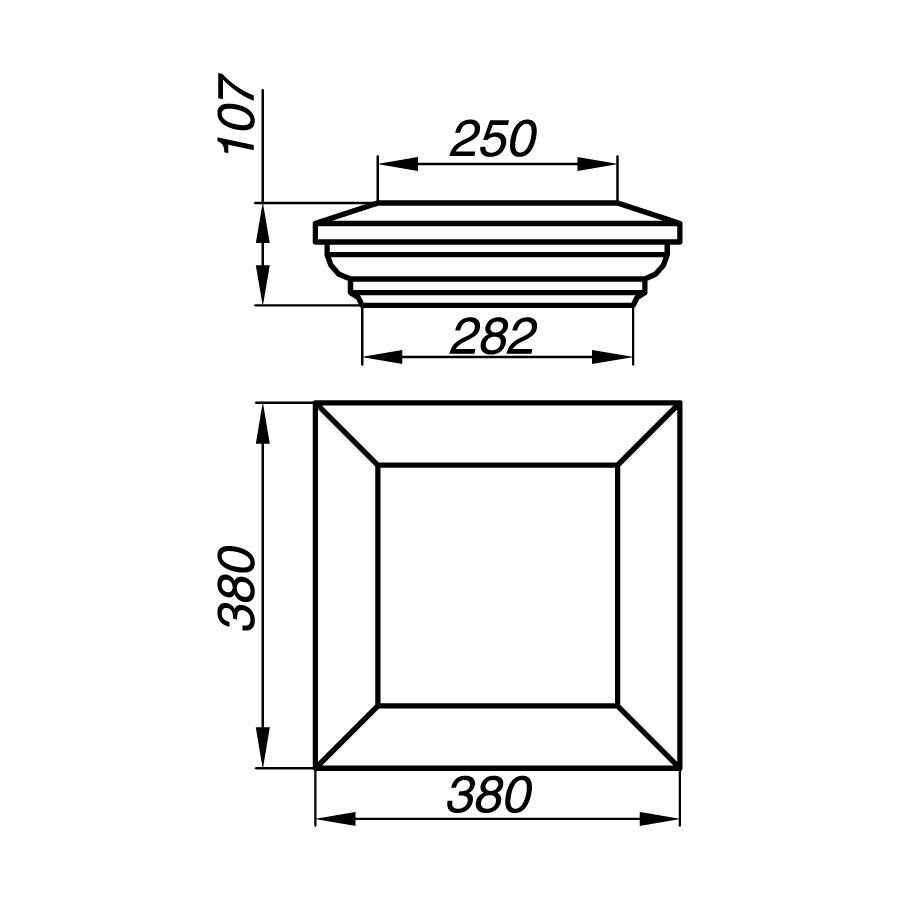 Крышка тумбы AKT10-3-O