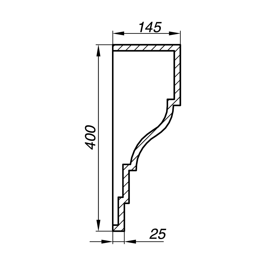 Карниз AK40-3