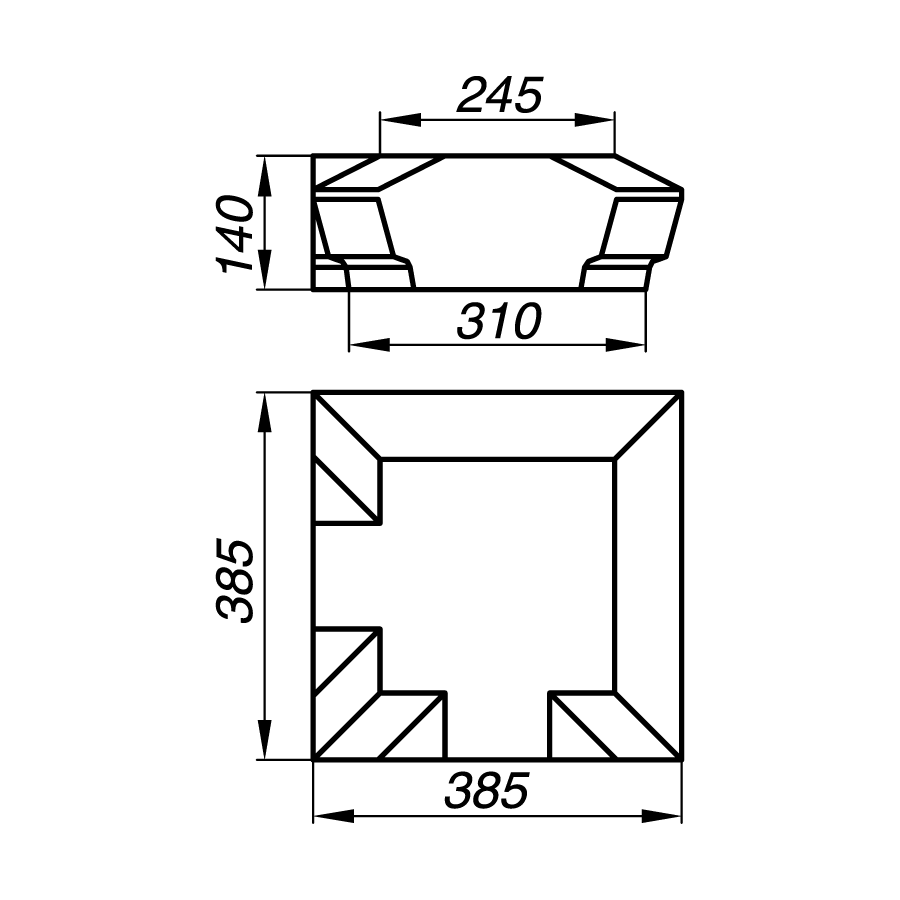 Крышка тумбы AKT14-1-P
