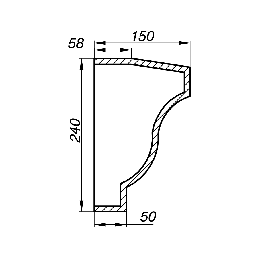 Карниз AK24-1
