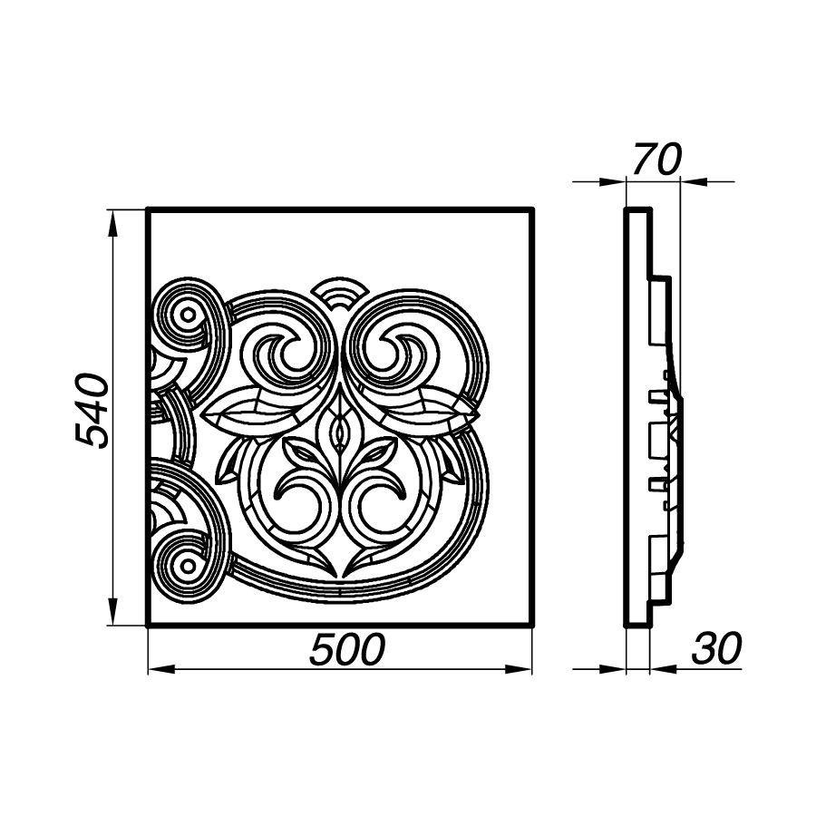 Филенка AFL50-54-P