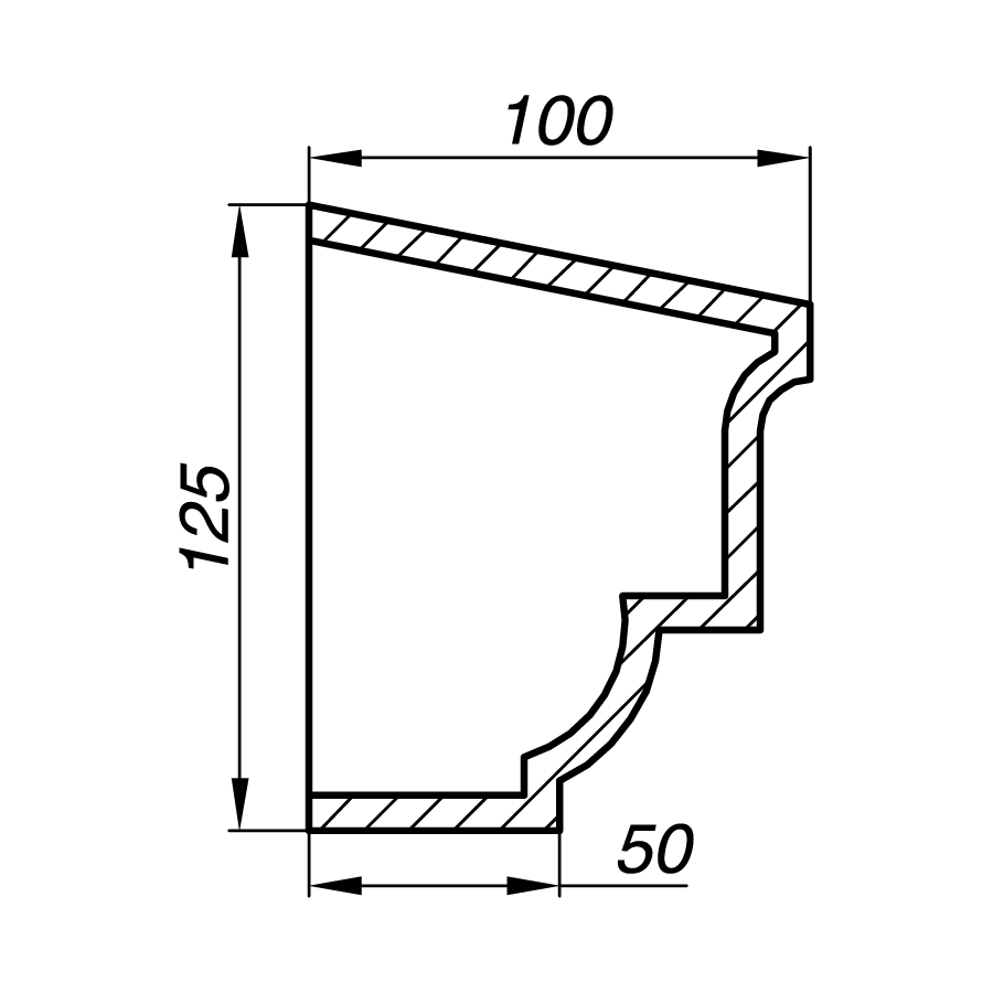 Подоконник APD13-3