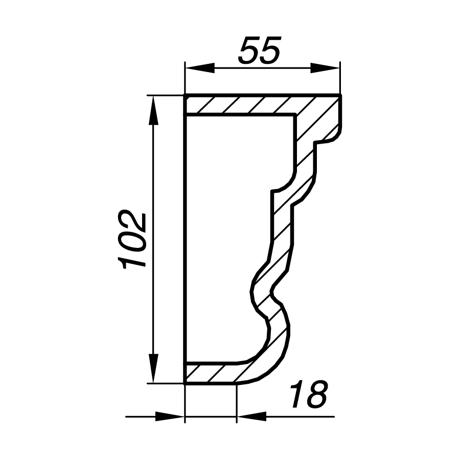 Наличник AN10-1