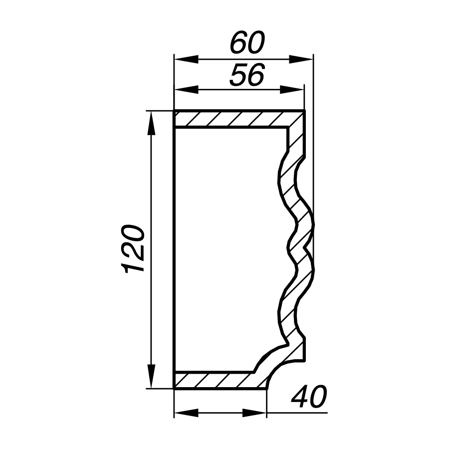 Наличник AN12-6