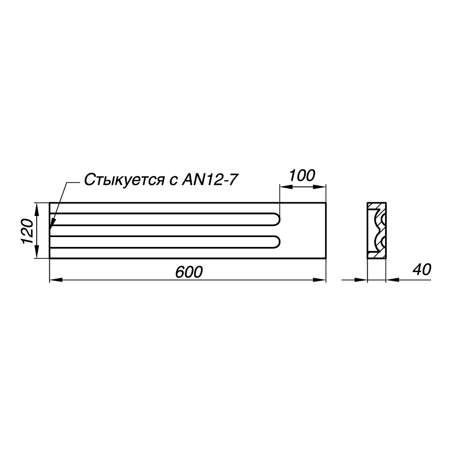 Наличник AN12-7-K