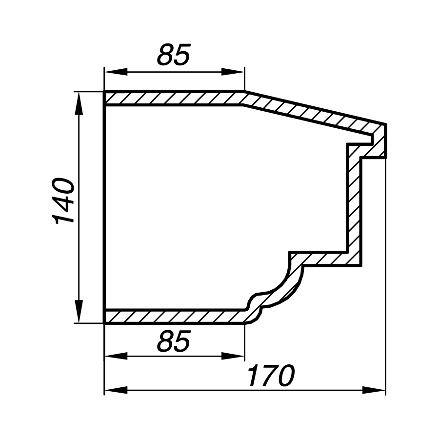 Подоконник APD14-2