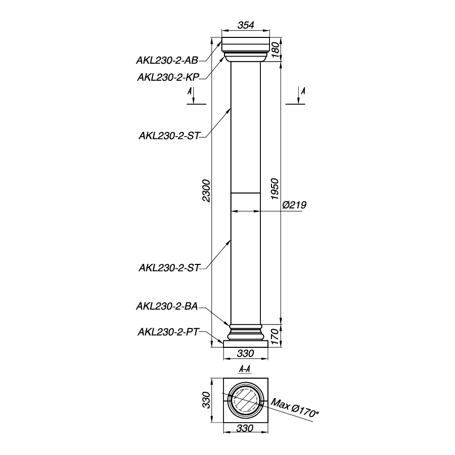 Колонна AKL230-2