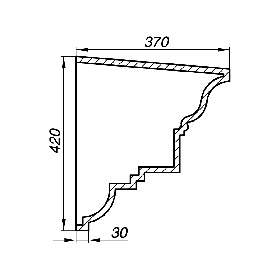 Карниз AK42-1