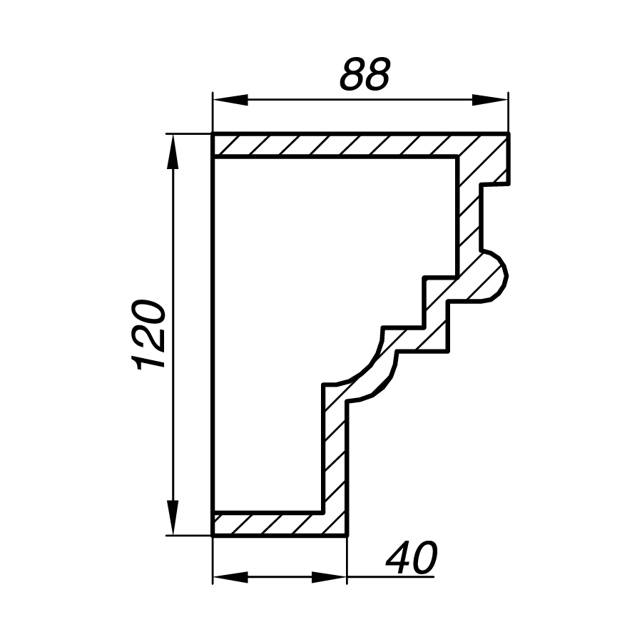 Наличник AN12-4