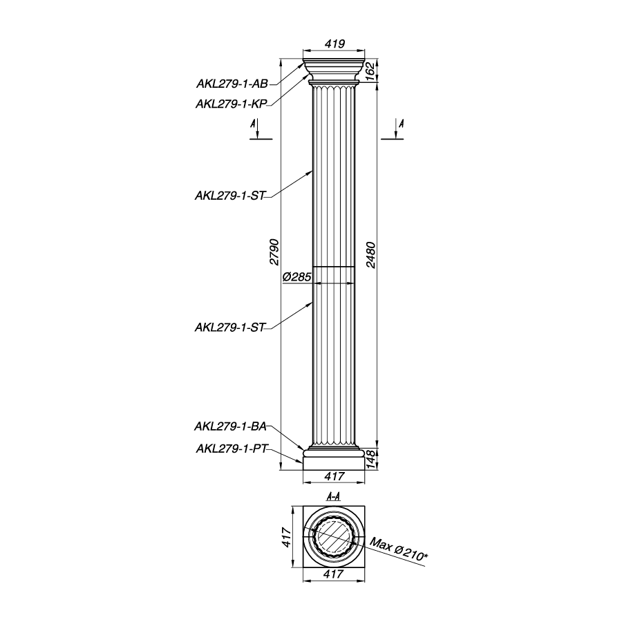 Колонна AKL279-1
