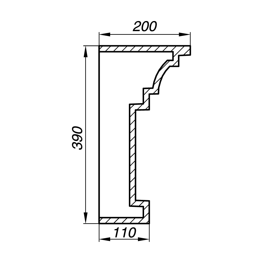 Карниз AK39-1