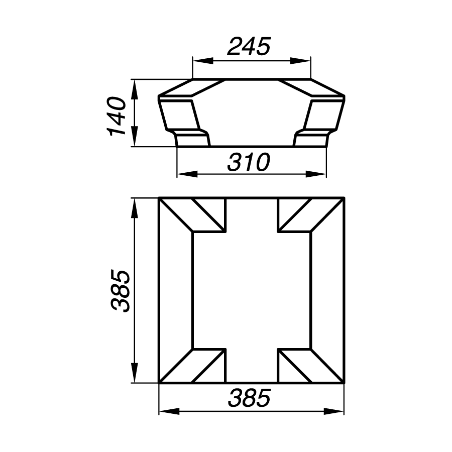 Крышка тумбы AKT14-1-S