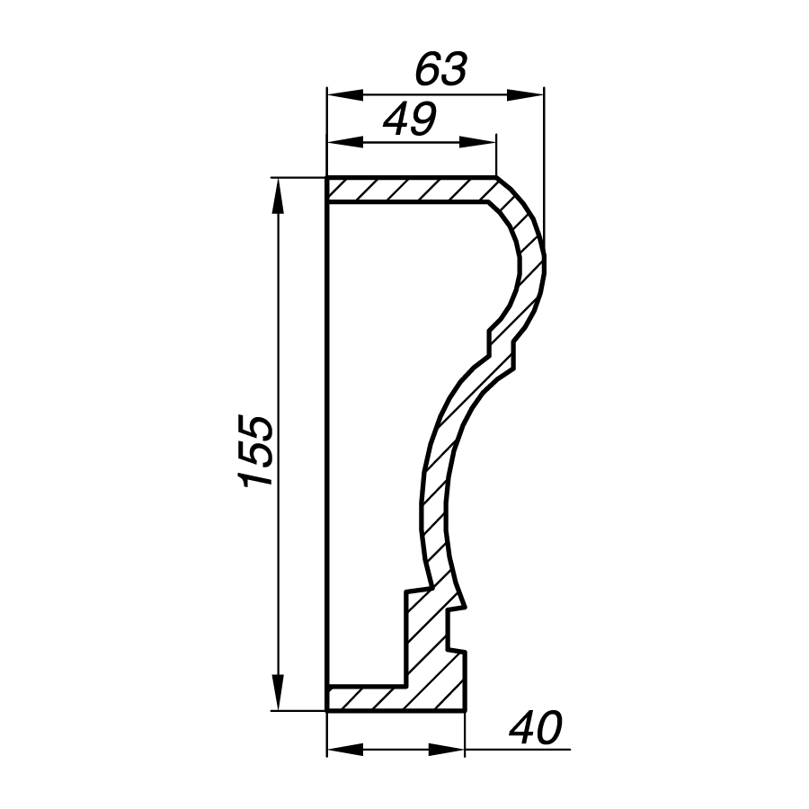 Наличник AN15-4