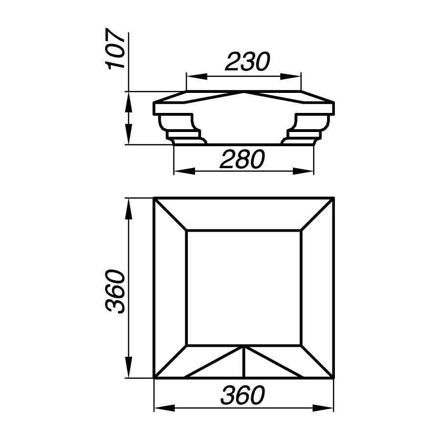 Крышка тумбы AKT10-4-K