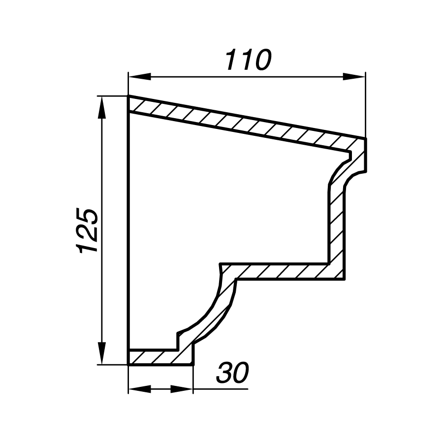 Подоконник APD13-4
