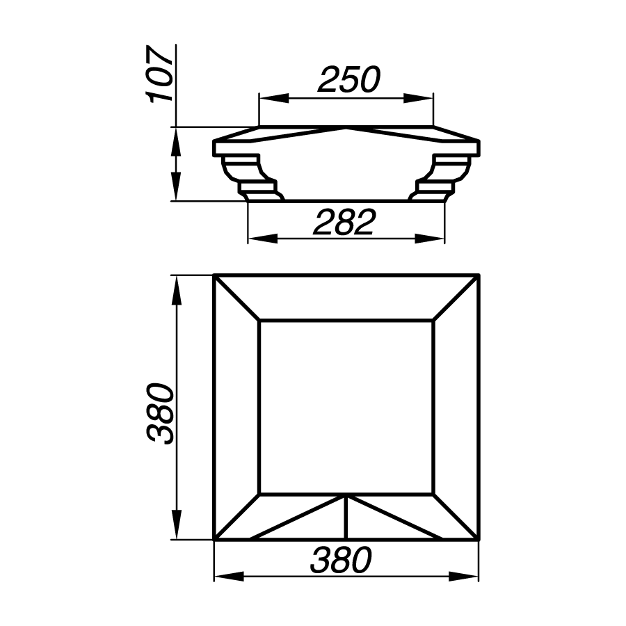 Крышка тумбы AKT10-3-K