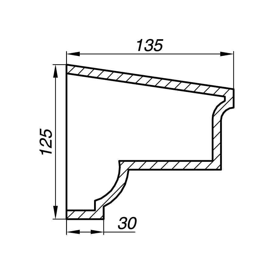 Подоконник APD13-2