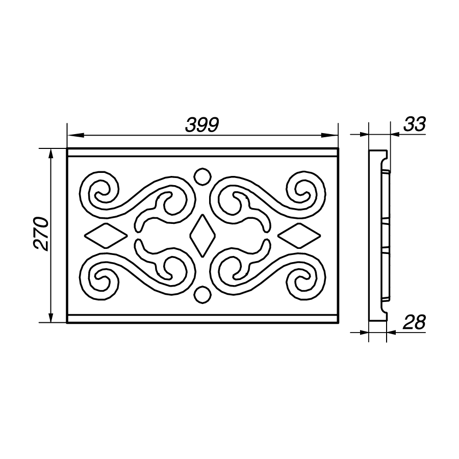 Филенка AFL42-27-S