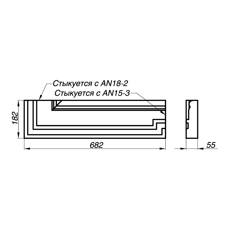 Наличник AN18-2-PL