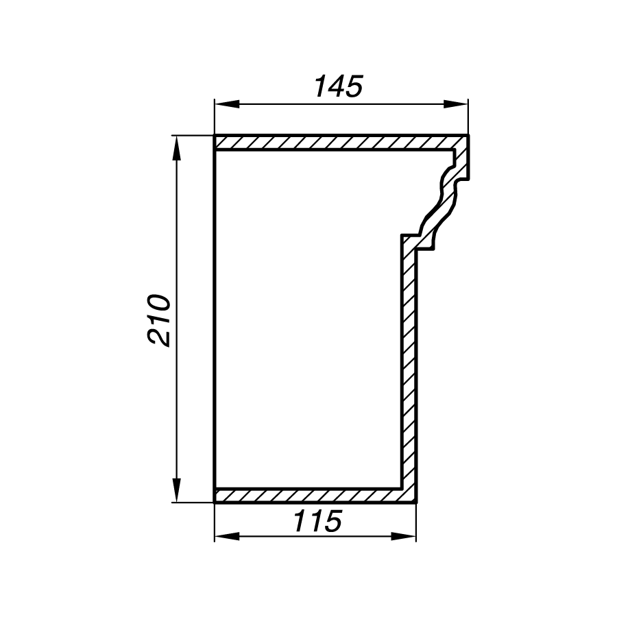 Карниз AK21-3