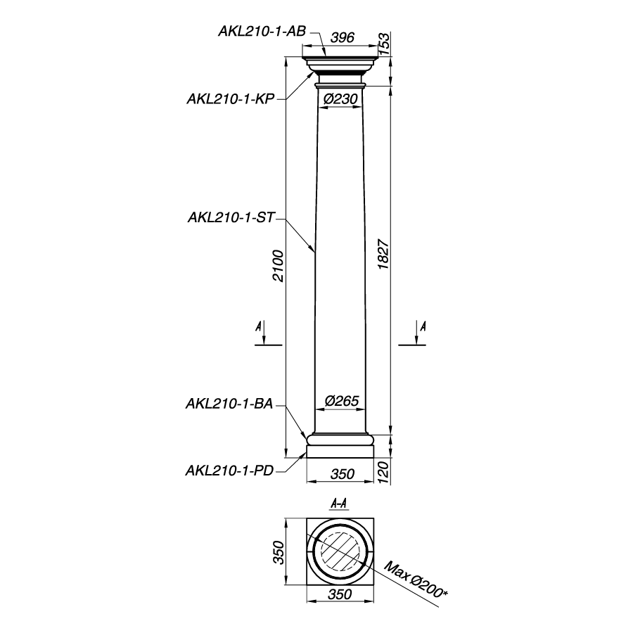 Колонна AKL210-1