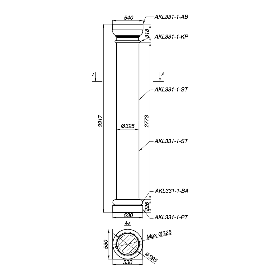 Колонна AKL331-1
