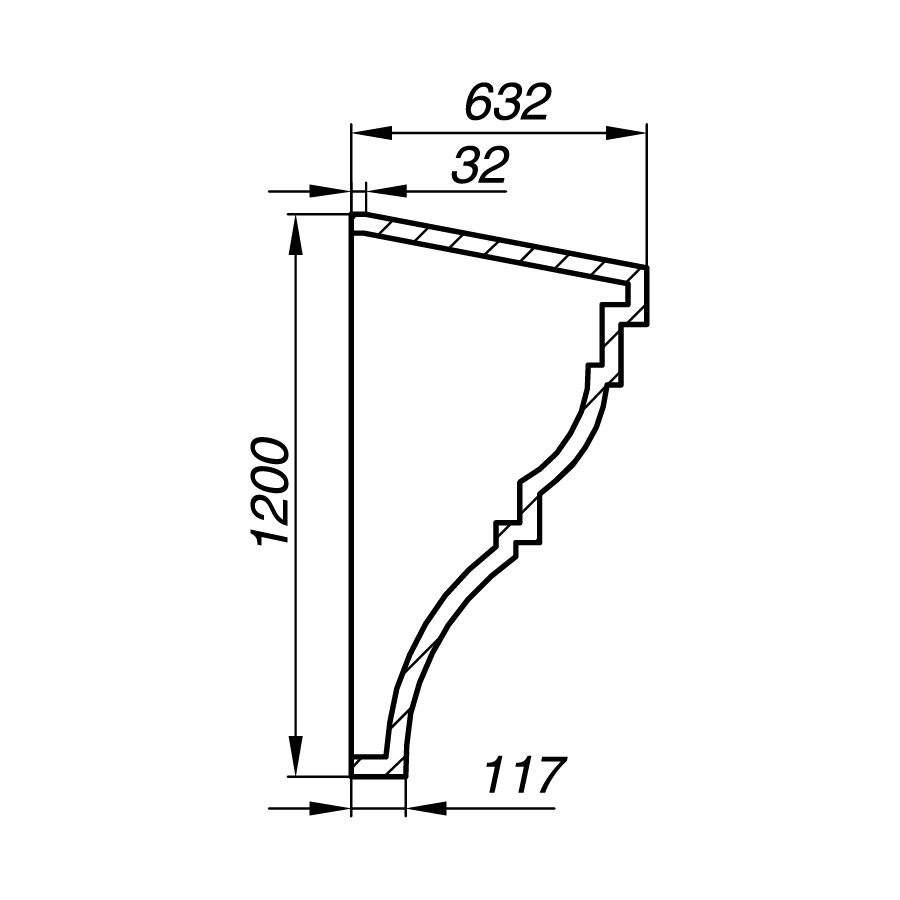 Карниз AK120-1