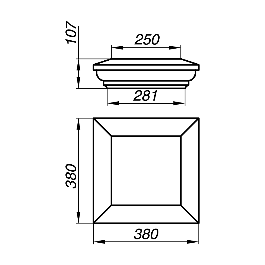 Крышка тумбы AKT10-1-O
