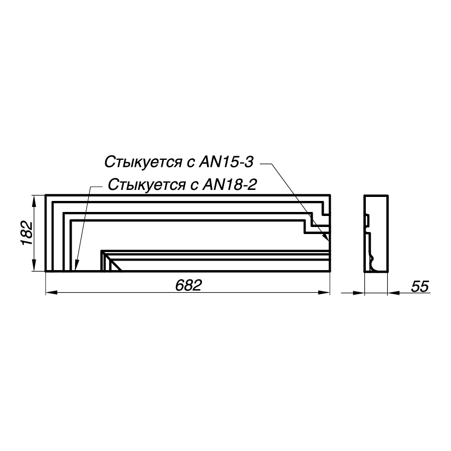 Наличник AN18-2-PP