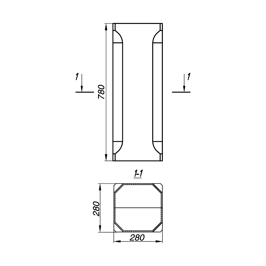 Тело тумбы AST78-2