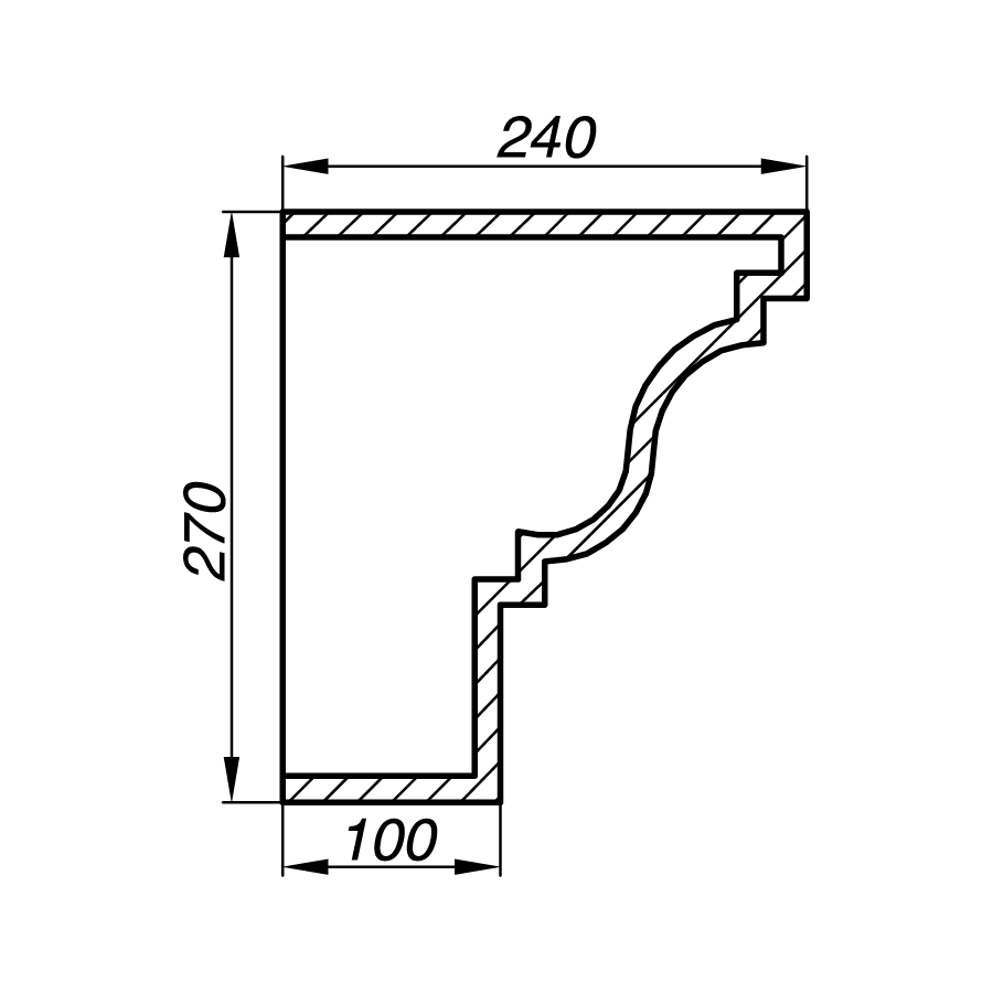 Карниз AK27-1