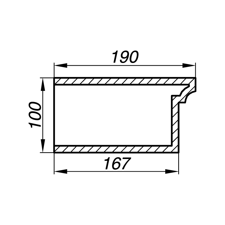 Подоконник APD10-1