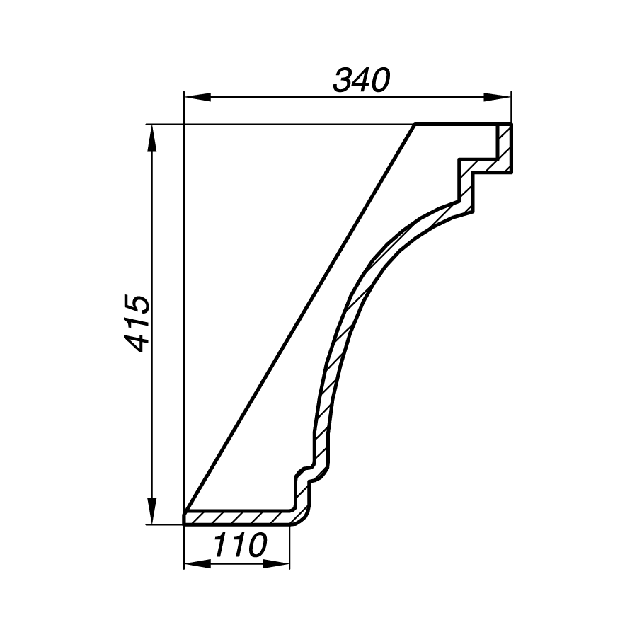 Карниз AK41-1