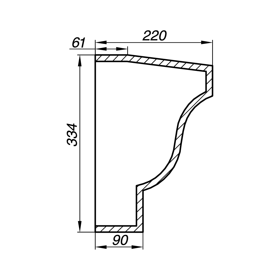 Карниз AK33-1