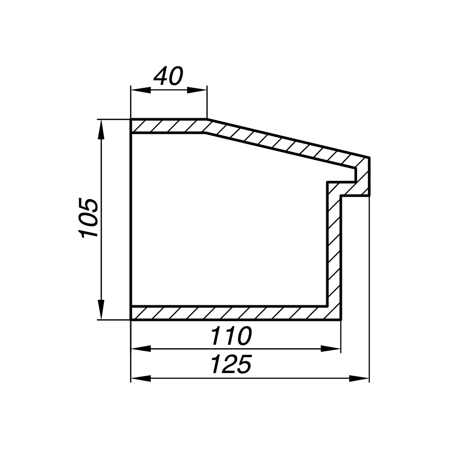 Подоконник APD10-2