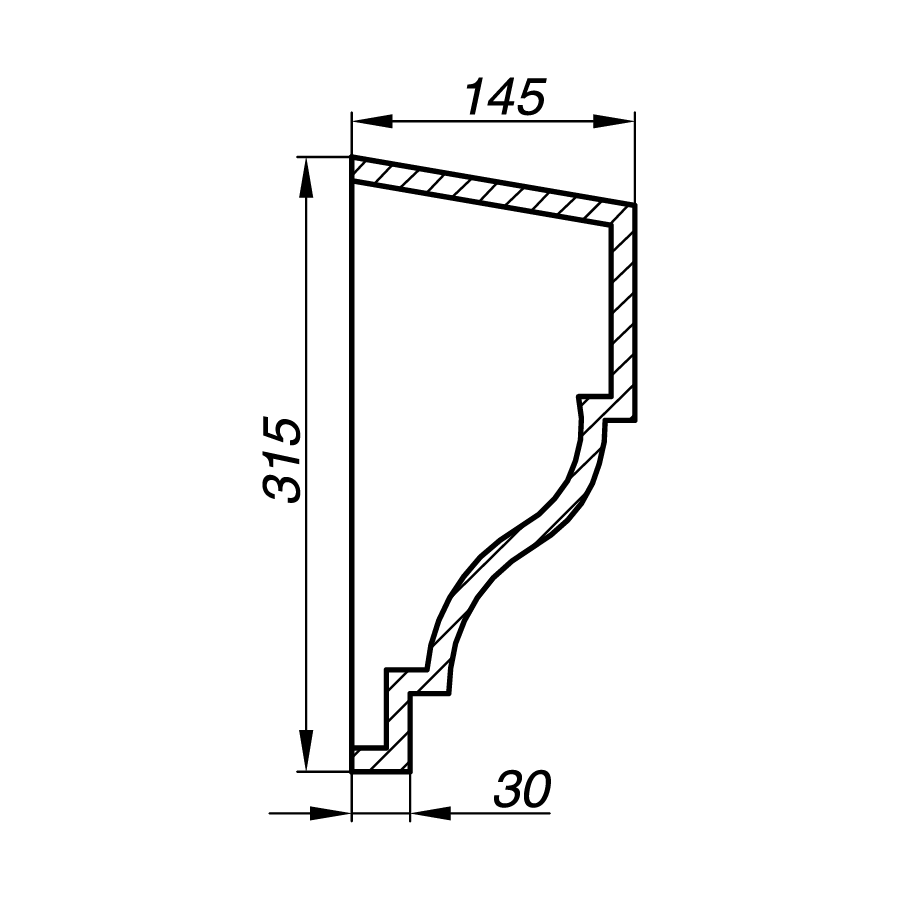 Карниз AK31-2