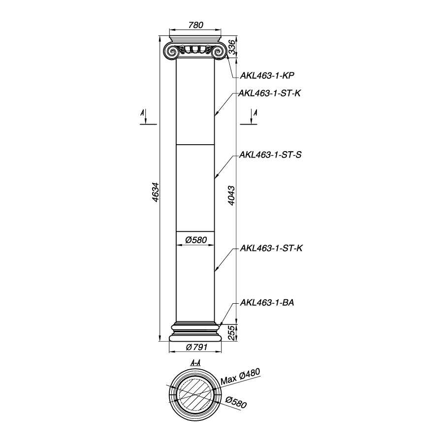 Колонна AKL463-1