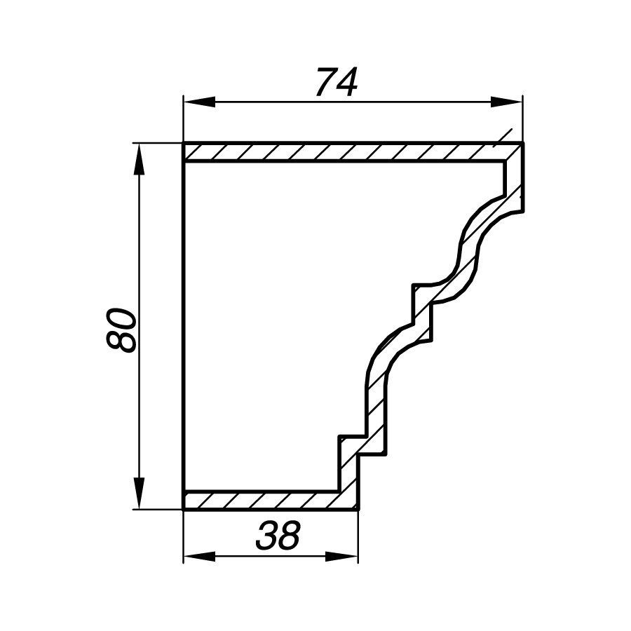 Наличник AN08-1