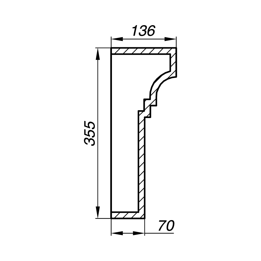 Карниз AK35-1